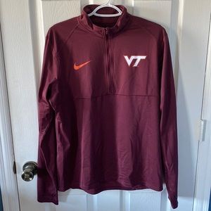 Nike Dry Fit Virginia Tech Quarter Zip.